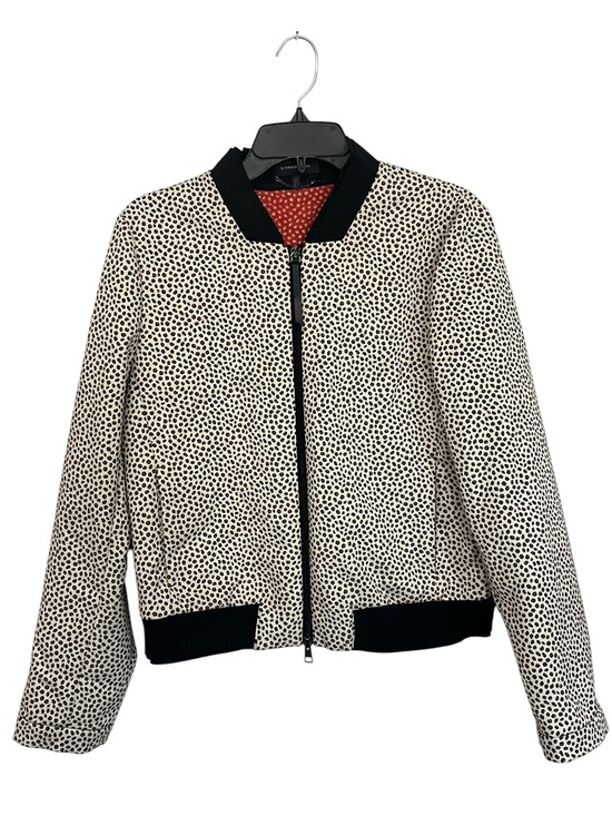 STRENESSE Jackets & Blazers - STRENESSE | Classy Cheetah Print Black Ribbed Full Zip Front Blazer Jacket 6